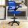 Veer Drafting Chair - Reception Desk Chair - Flip-Up Arm Drafting Chair by Modway Upholstered/Genuine Leather in Blue | Wayfair EEI-1423-BLU