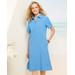 Draper's & Damon's Women's Look-Of-Linen Dress - Blue - PS - Petite