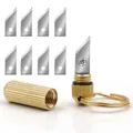 Mini couteau à capsules en laiton outils EDC multifonctions porte-clés Portable décor de survie en