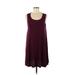 American Eagle Outfitters Casual Dress - A-Line Scoop Neck Sleeveless: Burgundy Print Dresses - Women's Size Small