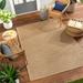 Zeta 9'2" x 12' Tan/Dark Brown/Dark Beige/Off White/Nutmeg Outdoor Area Rug - Hauteloom