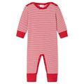 Schiesser Unisex Baby Anzug mit Vario Fuß Kleinkind-Schlafanzüge, rot weiß gestreift, 86