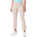 Replay Damen Jeans Schlaghose Faaby Flare Crop Comfort-Fit mit Power Stretch, Grau (Light Taupe 803), W26