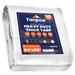 Tarpco Safety 24 ft. x 30 ft. 10 Mil Heavy Duty Polyethylene Tarp, Waterproof, Rip & Tear Proof Aluminum in Gray/White | 1 H x 24 W x 30 D in | Wayfair