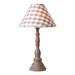 Canora Grey Qaiden Table Lamp Linen/Manufactured Wood in Gray | 25.5 H x 15 W x 15 D in | Wayfair 746EC320B8BF4B2AA5CC043B214BC7BE