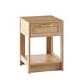 Latitude Run® End Table w/ Storage Wood in Brown | 21.5 H x 15.5 W x 15.5 D in | Wayfair 2E47DB0F00FA411BB037351628C1FA14