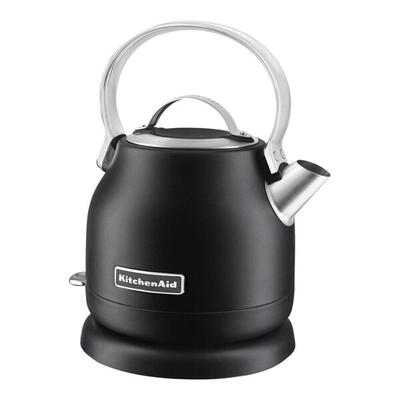 KitchenAid KEK1222BM 1.25 Liter Stainless Steel Matte Black Electric Kettle - 120V, 1500W