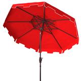 SAFAVIEH Outdoor Living Zimmerman 9Ft Double Top Market Umbrella, Base Not Included