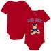 Infant Tiny Turnip Red Boston Sox Teddy Boy Bodysuit