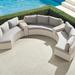 Pasadena II 5-pc. Modular Sofa Set in Ivory Finish - Snow with Logic Bone piping - Frontgate