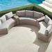 Pasadena II 5-pc. Modular Sofa Set in Dove Finish - Glacier with Canvas Piping - Frontgate