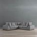 Declan Modular Collection - Corner Chair, Corner Chair in Cloud Velvet Fabric - Frontgate