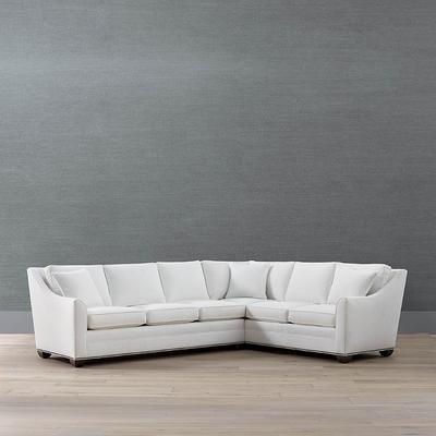 Warren 2-pc. Left-Arm Facing Sofa Sectional - Sky Velvet - Frontgate