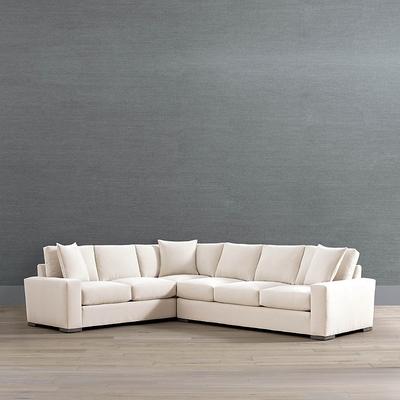 Edessa 2-pc. Right-Arm Facing Sofa Sectional - Twilight York Performance Leather - Frontgate