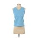 Lands' End Active Tank Top: Blue Activewear - Women's Size Small