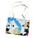 Disney Bags | Disney Mickie Mouse & Minnie Vinyl Tote Bag | Color: Blue/Cream | Size: Os