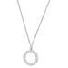 Kate Spade Jewelry | Kate Spade Full Circle Silver Crystal Pendant Necklace | Color: Silver | Size: Os