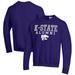 Men's Champion Purple Kansas State Wildcats Alumni Logo Pullover Sweatshirt