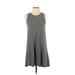 Madewell Casual Dress - A-Line: Gray Stripes Dresses - Women's Size Small