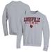 Men's Champion Gray Louisville Cardinals Alumni Logo Pullover Sweatshirt