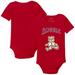 Infant Tiny Turnip Red Los Angeles Angels Girl Teddy Bodysuit