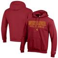 Men's Champion Cardinal USC Trojans Volleyball Stack Pullover Hoodie