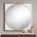 Uttermost Meri Glossy Gold Leaf 34" Square Wall Mirror