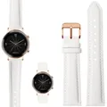 Bracelet de montre en cuir véritable pour Huawei GT/GT2 Huami Amazfit GTR2 blanc rouge rose