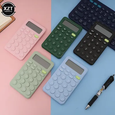 Mini calculatrice de bureau à 8 chiffres gros bouton outil de comptabilité d'entreprise