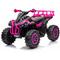 Giordanoshop - Quad Elettrico per Bambini 12V atv 1.0 Rosa