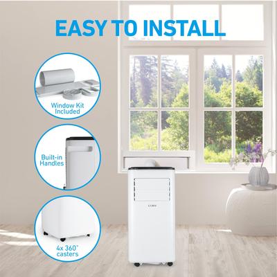 COBY Portable Air Conditioner 3-in-1 AC Unit, Dehumidifier & Fan, Air Conditioner 10,000 BTU with Remote Control - N/A
