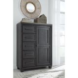 Signature Design by Ashley Foyland Black/Brown Door Chest