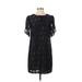 Cynthia Cynthia Steffe Casual Dress - Shift: Black Jacquard Dresses - Women's Size 4
