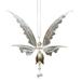 Angel Butterfly Wings Flying Wind Chimes Waterproof Hanging Wind Chimes Gifts For Mother Women Garden Decoration Outdoor Indoor Patio Bedroom White
