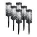 6 Pack Solar Lights Outdoor Bright Solar Street Lights Decorative Solar Garden Lights Waterproof Solar Led Landscape Lighting For Path Lawn Patio Walkway