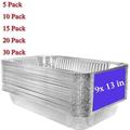 Aluminum Foil Pan | Aluminum Pan Disposable Aluminum Foil Pan Durable Disposable Grill Drip Tray | Deep Steam Pan and Oven Self-service Tray | Catering