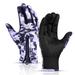 Outdoor Winter Plus Velvet Men s And Women s Ski Cold-proof Warm Touch Screen Sports Cycling Bicycle Long Finger Gloves Purple L