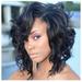 Gespout 11 8 Black Wigs Female Short Curly Hair Wig Women s Hairpiece Wigs Africa Wigs