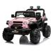 Dual Drive 12V 4.5A.h with 2.4G Remote Control off-road Vehicle Electric Car Toy for Kids Ride on Car Toy for Kids to Drive Best Outdoor Toy Gift for Boys Girls(Pink)