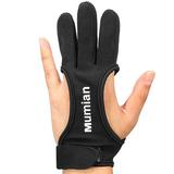 Archery Gloves Shooting Hunting Leather Three Finger Protector Archery Protective Gear Accessories