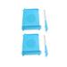 2 Pcs Counting Tray Pharmacy Disspenser with Spatulas for Tablet Count Blue Practical