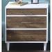 Andrew Home Studio Leisile 3 Drawer Nightstand Wood in Brown/White | 21 H x 20 W x 16 D in | Wayfair GFA97MY551-2D5