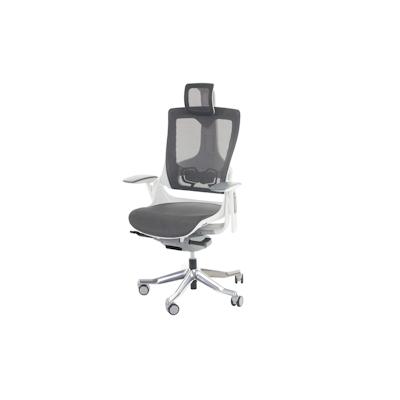 Mendler Bürostuhl MERRYFAIR Wau 2, Schreibtischstuhl Drehstuhl, Polster/Netz, ergonomisch ~ schwarz-grau Image