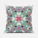 Darby Home Co Narrowsburg Square Indoor/Outdoor Pillow Cover & Insert Polyester/Polyfill blend in Pink/Green | 26 H x 26 W x 5 D in | Wayfair