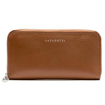 Lazarotti Milano Leather Geldbörse Leder 20 cm cognac Braun Damen Image