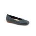 Wide Width Women's Sasha Flat by Trotters in Navy (Size 8 W)