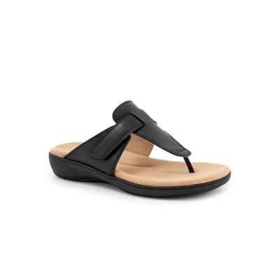 Women's Robin Slip On Sandal by Trotters in Black (Size 6 M)