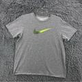 Nike Shirts | Nike Mens Xl Athletic Cut Swoosh Checkmark Dri Fit Athletic Tshirt | Color: Gray | Size: Xl