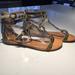 Nine West Shoes | Nine West Vegan Gladiator Sandal Size 8m | Color: Green | Size: 8