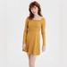 American Eagle Outfitters Dresses | American Eagle Women’s Smocked Long Sleeve Dress Size S Petite Mustard Yellow | Color: Gold/Yellow | Size: S